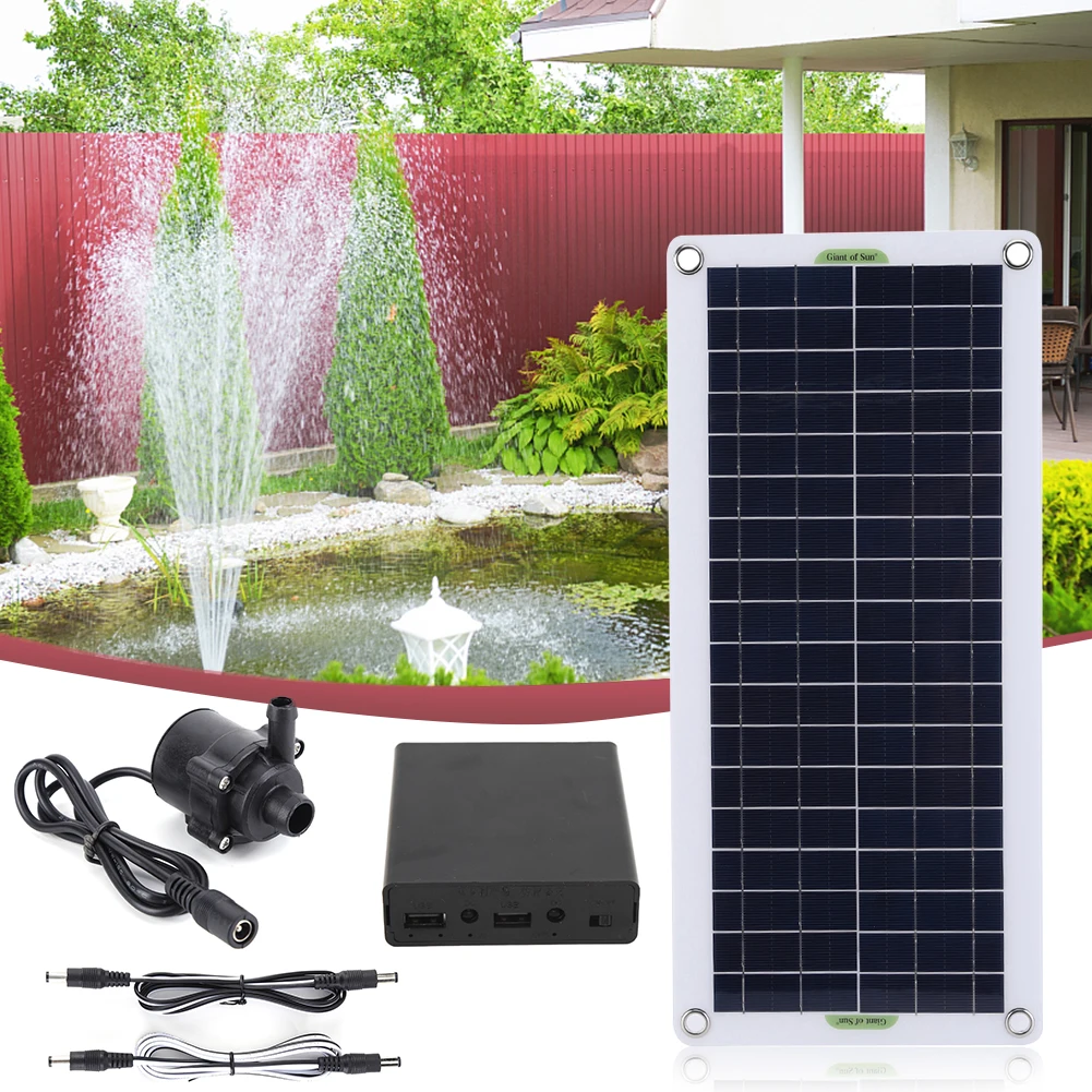 Solar Panel Monocrystalline - Bomba de Água Solar Sem Escovas