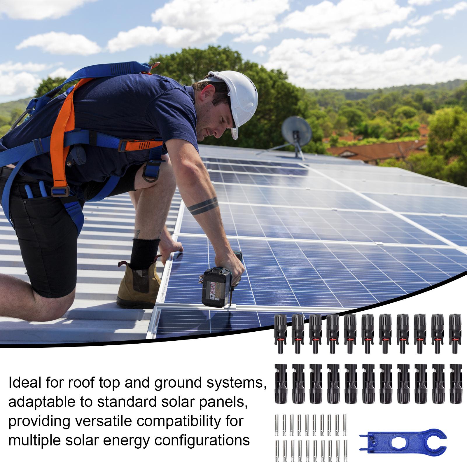 10 pares de conectores solares - Solar Cable Mc4 Connector avaliação e preço