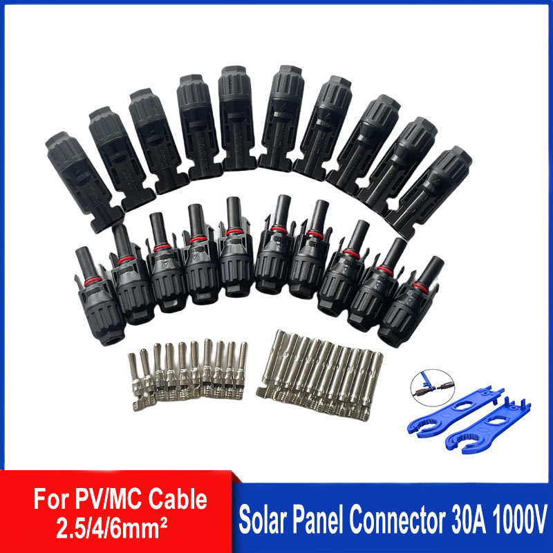 5/10 pares de conectores solar - Solar Cable Mc4 Connector avaliação e preço