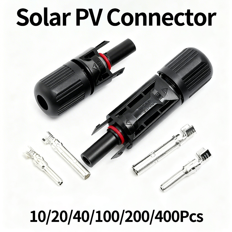 Kit de Conectores Solares Foto - Solar Cable Mc4 Connector avaliação e preço